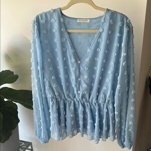Light Blue Women's Top